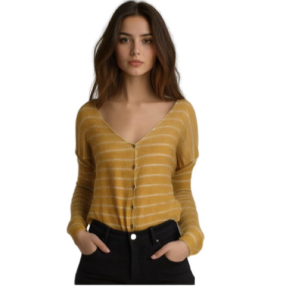 AMERICAN eagle crop top woman’s sexy plush long sleeve size XS top - Picture 2 of 9